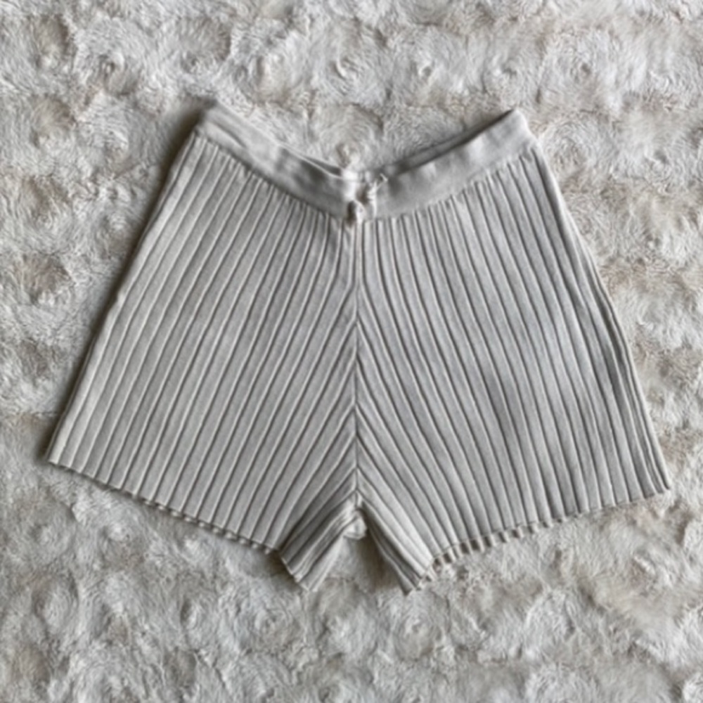 Rib Knit Biker Shorts